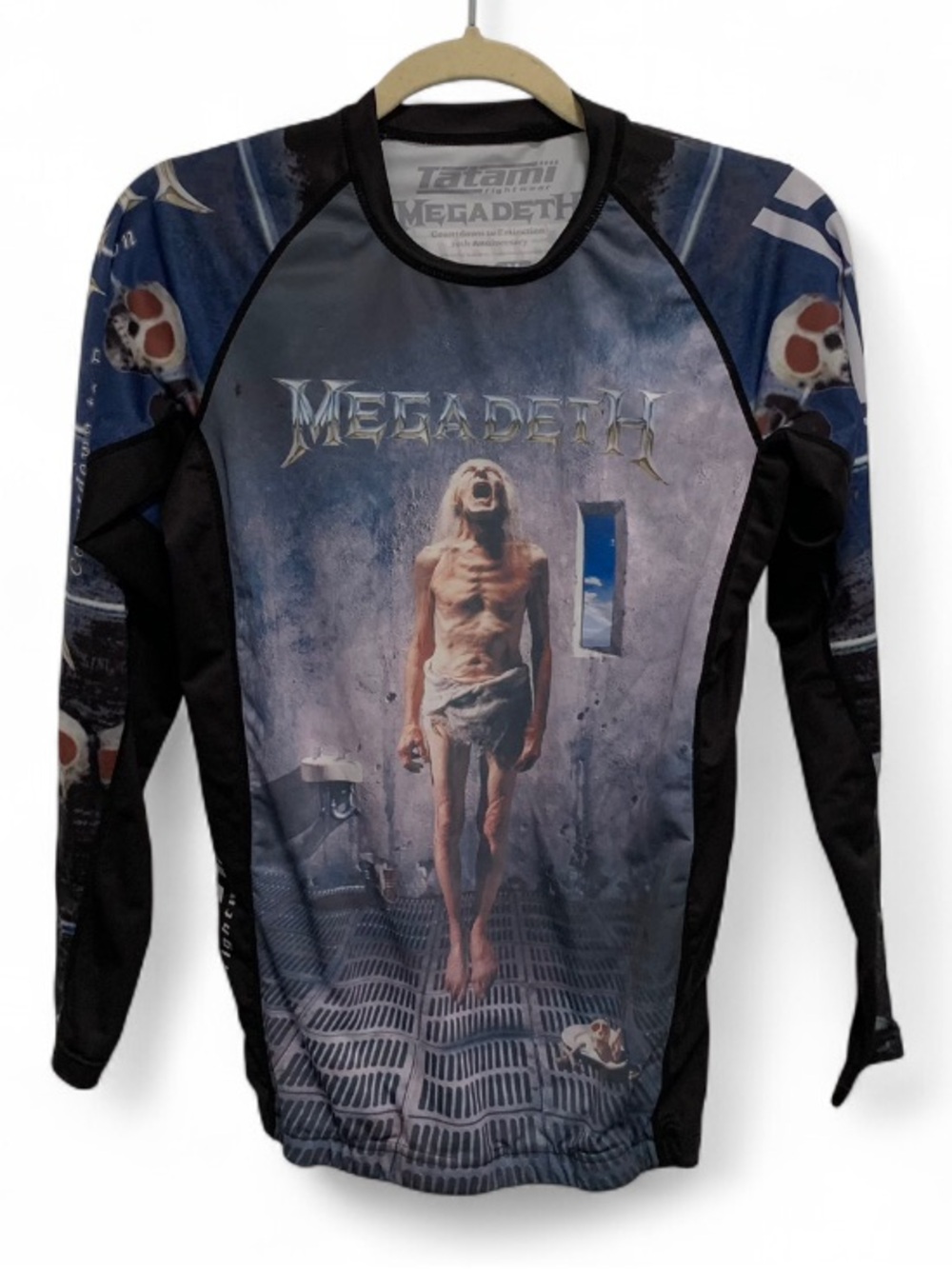Tatami Megadeth Graphic Long-Sleeve Rash Guard - Blue/Black